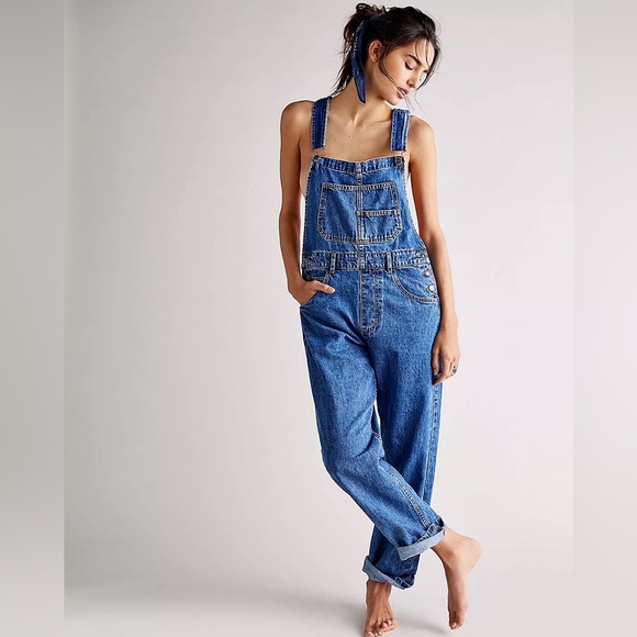 We the Free Ziggy Denim Overalls Large - Picture 2 of 11